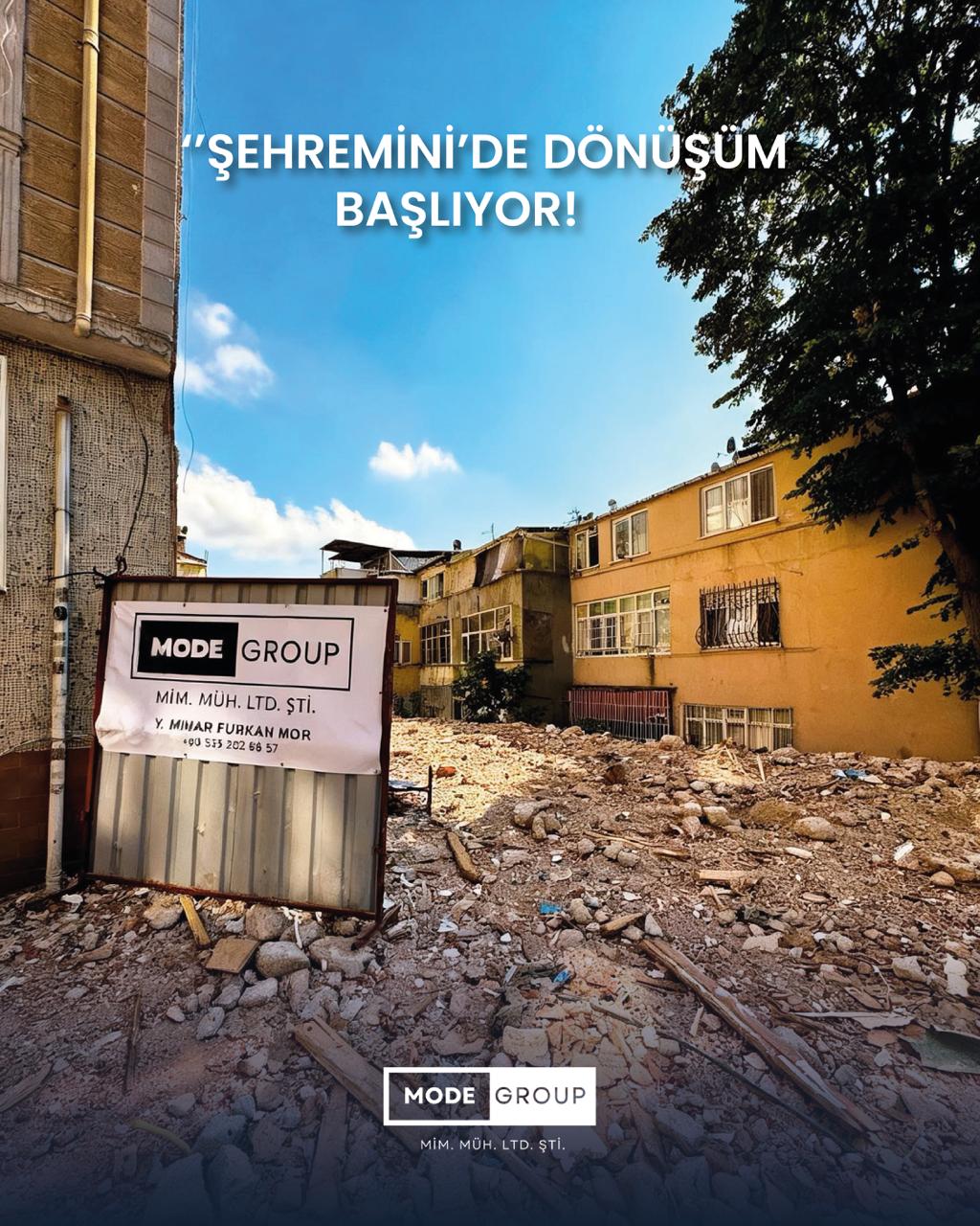 FATİH ŞEHREMİNİDE 8 DAİRELİ KENTSEL DÖNÜŞÜM TAAHHÜT İŞİ